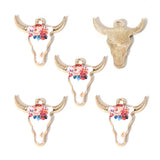 10PCS Alloy Drip-Style Bull's Head Pendants: DIY Necklace Earrings Jewelry Accessories Keychains Bag Charms for Jewelry Making