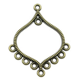 4pcs 37x31mm 2 Colors Hollow Porous Earring Connector Pendant For DIY Jewelry Making Handmade Jewelry Craft Findings