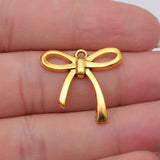 10pcs 25x24mm 5 Colors Bow Charms For DIY Jewelry Making