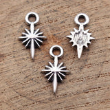 40pcs 14x8mm 2 Colors Antique Silver Color Gold Color Star Charms For DIY Jewelry Making