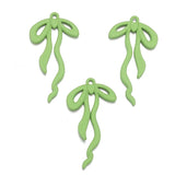 5 pcs High quality Spray paint Bow Charm Woman Earring Necklace Alloy Charms for Jewelry Making W279