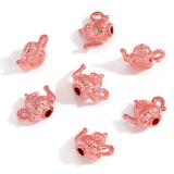 10pcs 6 colors teapot Charms For Necklace keychainl Alloy Pendant DIY Jewelry Marking 16*13mm J164