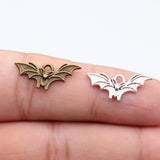 20pcs 21x9mm 2 Colors Antique Bronze Color Antique Silver Color Bat Charms For DIY Jewelry Making