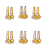 50pcs 6 Colors Mini tableware Spoon fork Dining knife Charms DIY Clothing luggage accessories Jewelry Making 21*3mm J511