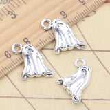 20 piezas dijes fantasma de Halloween 16x14mm colgantes de Color plata tibetana fabricación de joyería antigua artesanía hecha a mano DIY