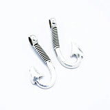 10pcs 5 Colors Fish hook Charms For Bracelet Earring necklace Pendants DIY Handmade Jewelry Accessories Making 31*13mm H11