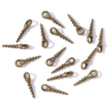 50pcs Screw-Style Alloy Charms 16*5mm Earrings Bracelets Bag Charms for DIY Handmade Jewelry Making Accessories J522