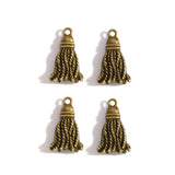 10pcs 3 colors tassel Charms Pendants For Necklace Bracelet Jewelry Making DIY Handmade 20*12mm J126