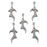 20pcs 6 colors bat Wings Charms for Earrings necklaces keychains DIY Jewelry accessories Handmade Making Craft 12*31mm D454