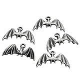 20pcs Charms Halloween Fly Bat 19x12mm 6 Color Pendants DIY Necklace Bracelet Crafts Making Findings D561