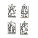 20 Styles Retro silver Style Witch Divination Tarot Card Tag Pendant DIY Charms Necklace Bracelet Jewelry Making 23*14mm J502
