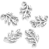 30pcs 7 color 10*14.5mm Double hole Small leaves Charms for Necklace Pendant DIY Jewelry Making Handcrafted Accessories Q388