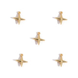 50Pcs Alloy Four-Pointed Star Charms for Jewelry Making DIY Necklaces Bracelets Earrings Keychains and Other Accessories L352
