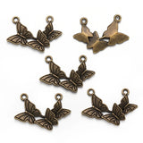 20pcs 7 Colors Double hole butterfly Charms For Bracelets Necklace Pendant DIY Handmade Jewelry Making accessories 18*26mm D2144