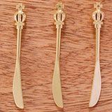 5pcs 5 Colors tableware Spoon fork Dining knife Charms DIY Jewelry Findings Pendants For Necklace Jewelry Making 60*7mm J491