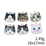 10pcs 16x17mm Kc Gold Color Cat Charms For DIY Jewelry Making
