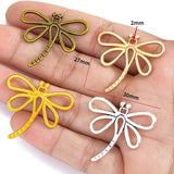 15pcs 4 Color dragonfly Charms Bags shoes Pendants Antique Charm Jewelry Making DIY Handmade Craft 30*27mm D215