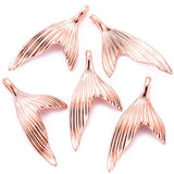 15pcs 6 colors 29X15mm Tail Fish Charms Alloy Metal Mermaid Pendant For DIY necklace earringHandmade Jewelry Accessories Making