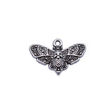 20pcs 20x13mm 2 Colors Antique Bronze Color Antique Silver Color Skull Butterfly Charms For DIY Jewelry Making