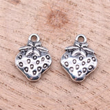 20pcs 15x11mm 2 Colors Antique Silver Color Antique Gold Color Strawberry Charms For DIY Jewelry Making