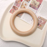 Unfinished Solid Wooden Rings 20-100mm Natural Wood Rings For Handicrafts Decorative Pendants DIY Jewelry Making Accessories