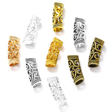 10pcs Metal African Hair Rings Beads Cuffs Tubes Charms Dreadlock Dread Hair Braids Jewelry Decoration Accessories 25*9*9mm R226