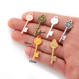 20 pcs 6 colors key Charms Pendants For Necklace Bracelet Jewelry Making DIY Handmade 34*11mm O236