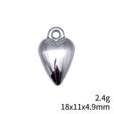 10pcs 18x11x4.9mm 2 Colors Antique Bronze Color Antique Silver Color Heart Charms For DIY Jewelry Making