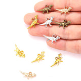 20pcs 5 Colors dinosaur Charms For Bracelets Necklace Pendant DIY Handmade Jewelry Making accessories 20*11mm D9345