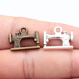 10pcs 19x15mm 2 Colors Antique Bronze Color Antique Silver Color Sewing Machine Charms For DIY Jewelry Making
