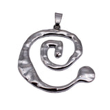 1pcs 80x70mm 2 Colors Antique Silver Color Kc Gold Color Large Swirl Shaped Pendant For DIY Jewelry Making