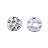 20pcs 14x14mm 3 Colors Antique Bronze Color Antique Silver Color Kc Gold Color Hammered Round Plate Charms