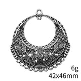 2pcs 42x46mm 2 Colors Porous Earring Connector Pendant For DIY Jewelry Making Handmade Jewelry Craft Findings
