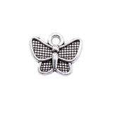 20pcs 13x10mm 2 Colors Antique Bronze Color Antique Silver Color Butterfly Charms For DIY Jewelry Making