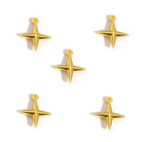 50Pcs Alloy Four-Pointed Star Charms for Jewelry Making DIY Necklaces Bracelets Earrings Keychains and Other Accessories L352