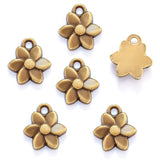 30pcs 7 Color small flower Charm for Bracelet Necklace earring Pendant  DIY Handmade Jewelry Accessories 11*10mm Q1159