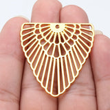 2pcs 40x42mm 4 Colors Geometric Hollow For Earring Making Charms For DIY Jewelry Making