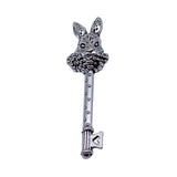 5pcs 50x15mm 2 Colors Antique Bronze Color Antique Silver Color Rabbit Key Charms For DIY Jewelry Making