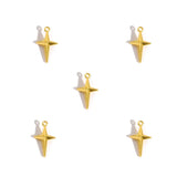 50Pcs Alloy Four-Pointed Star Charms for Jewelry Making DIY Necklaces Bracelets Earrings Keychains and Other Accessories L352