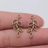10pcs 25x11mm 6 Colors Hollow Branches Charms For DIY Jewelry Making