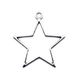 20pcs 30x27mm 5 Colors Hollow Star Charms For DIY Jewelry Making