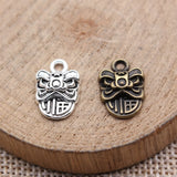 20pcs 16x10mm 2 Colors Antique Bronze Color Antique Silver Color Chinese Style Lion Dance Charms For DIY Jewelry Making