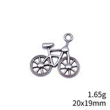 10pcs 20x19mm 2 Colors Antique Bronze Color Antique Silver Color Bicycle Charms For DIY Jewelry Making