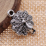 10pcs 21x15mm 2 Colors Antique Bronze Color Antique Silver Color Peacock Charms For DIY Jewelry Making