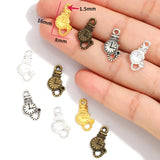 50pcs 4 colors bell Charms Pendants For Necklace Bracelet Jewelry Making DIY Handmade 16*8mm J161