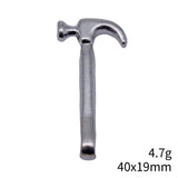 5pcs 40x19mm 2 Colors Antique Bronze Color Antique Silver Color Hammer Charms For DIY Jewelry Making