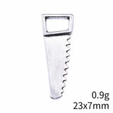 20pcs 23x7mm 2 Colors Antique Bronze Color Antique Silver Color Saw Charms Tool Charms For DIY Jewelry Making