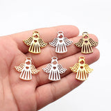 5pcs 28x27mm 6 Colors Love Heart Angel Charms For DIY Jewelry Making
