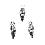 20pcs 5x14mm 2 Colors Antique Bronze Color Antique Silver Color Conch Charms For DIY Jewelry Making