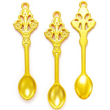 10pcs 6 color alloy Spoon Charm For Necklace Key Chain Pendant DIY Jewelry Crafts Making Accessories J463 61*16mm